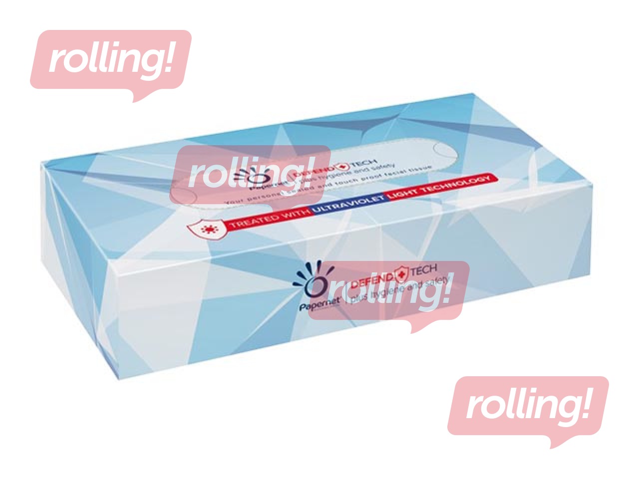 Kosmeetilised salvrätikud Papernet Defend Tech, 100 tk.
