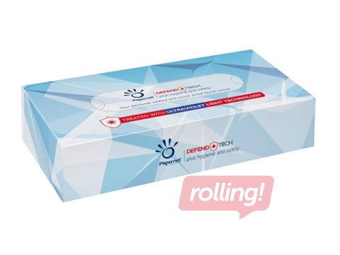 Kosmētiskās salvetes Papernet Defend Tech, 2 kārtas, 100 gab.