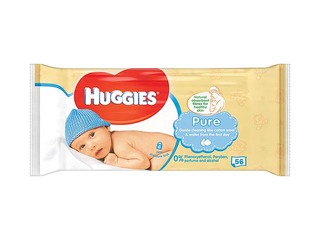 Wet wipes Huggies Pure, 56 pcs