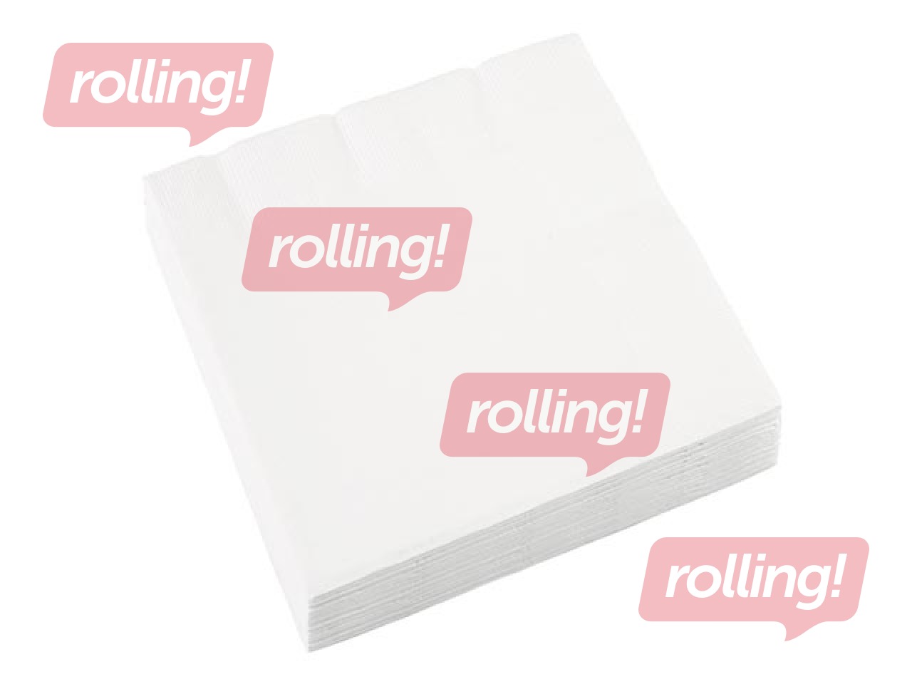 Salvrätikud Lenek, 24 x 24 cm, 400 tk, 1-kihiline, valge