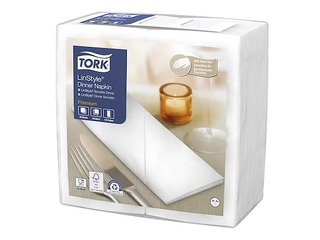 Салфетки Tork Premium LinStyle, белые, 50 шт.