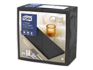 Салфетки Tork Premium LinStyle, черные, 50 шт.
