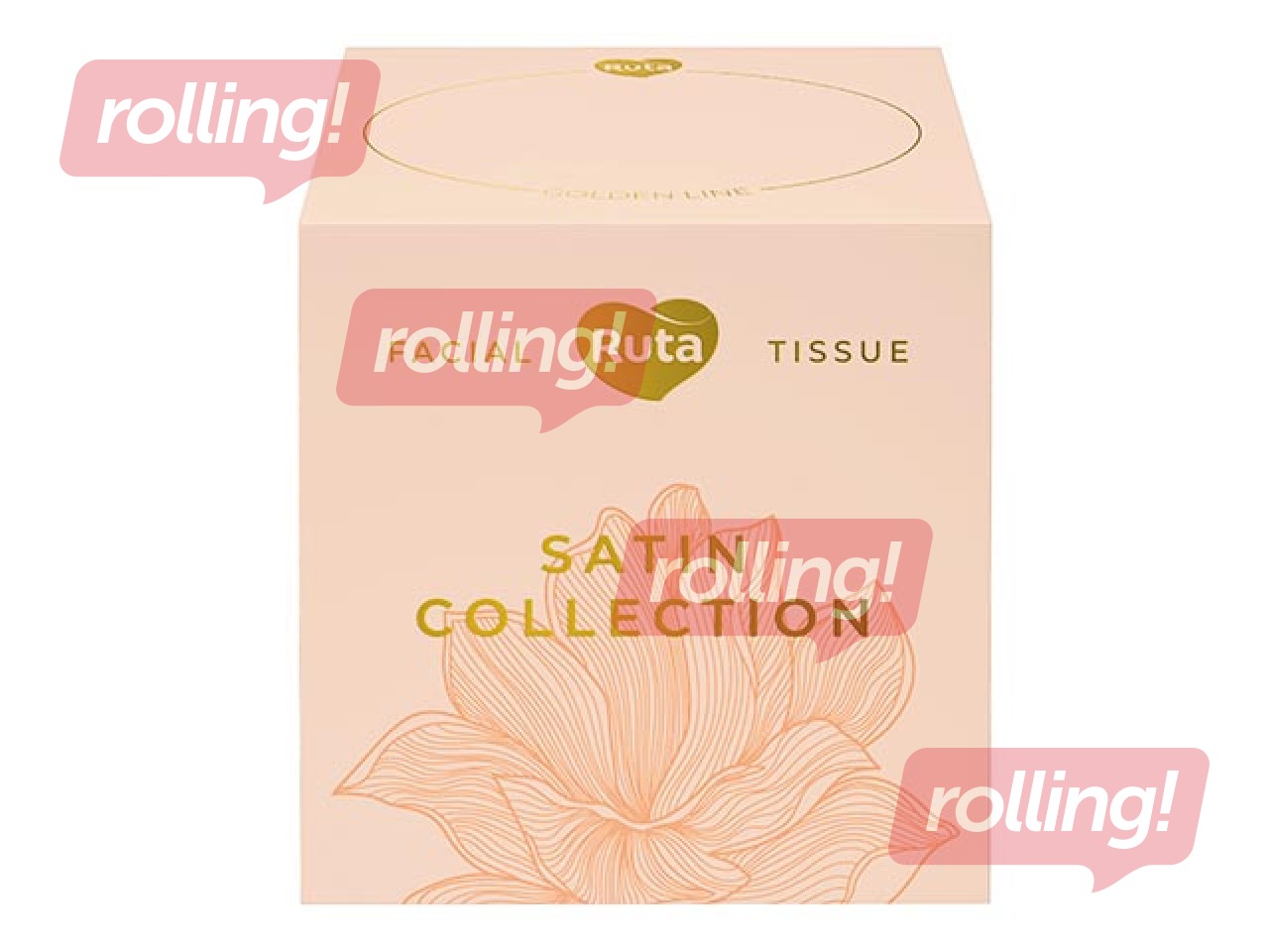 Салфетки косметические, Ruta Satin Collection, 2 слоя, 80 шт.