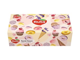 Kosmeetilised salvrätikud, Ruta Woman, 2-kihilised, 150 tk