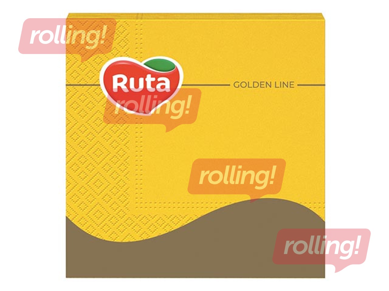 Salvrätikud Ruta 33x33cm, 20 tk, kollane