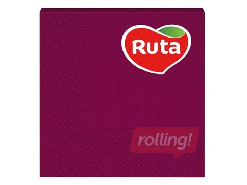 Napkins Ruta 33x33cm, 20 pcs, burgundy