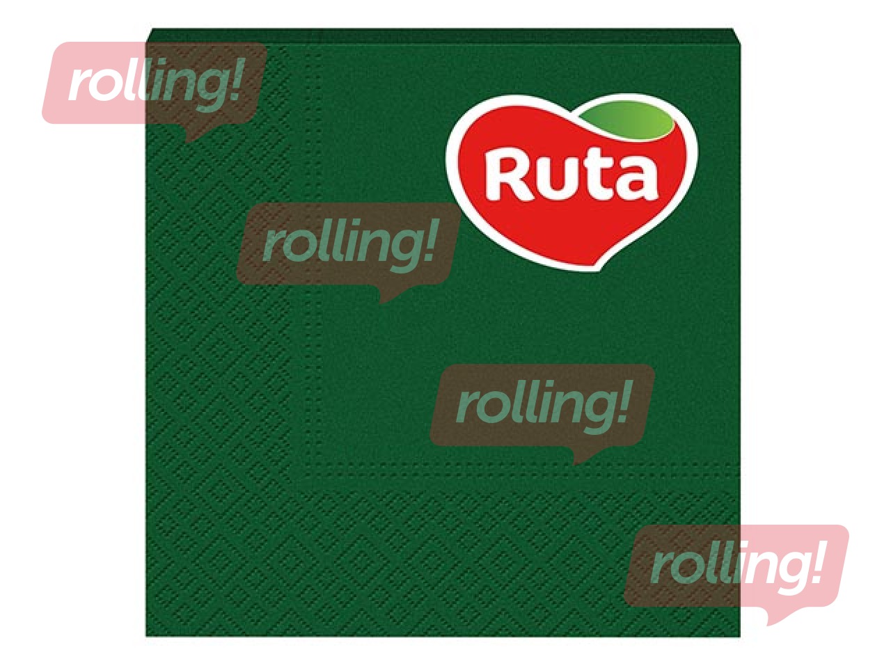 Napkins Ruta 33x33cm, 20 pcs, dark green