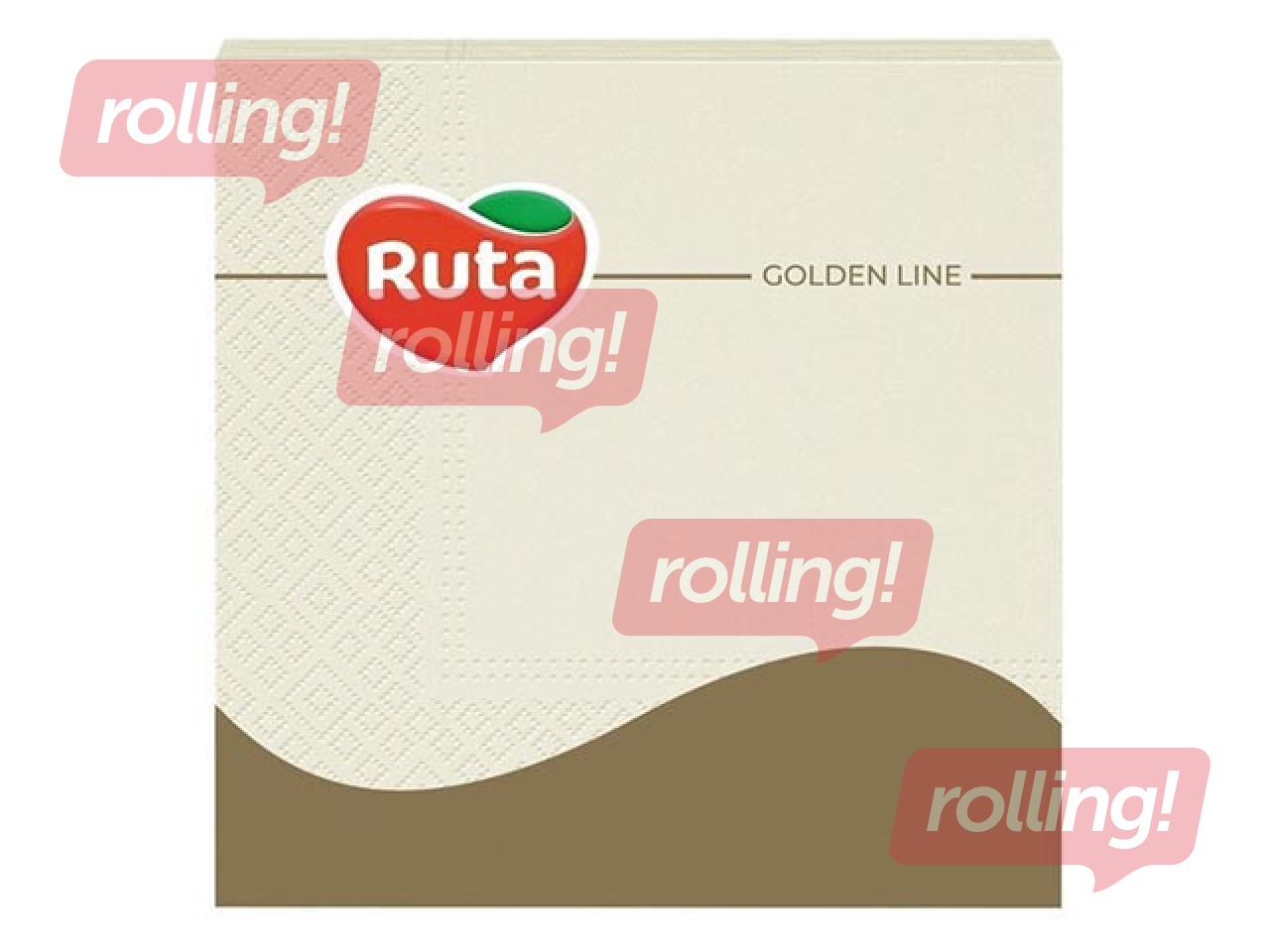 Napkins Ruta 33x33cm, 20 pcs, champagne