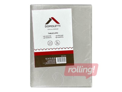 Скатерть Domoletti Mela, 160 х 110 см, светло-серый