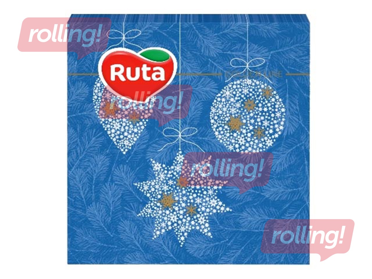 Салфетки, 33 x 33 см, 20 штук, 2 слоя, Pождественский набор