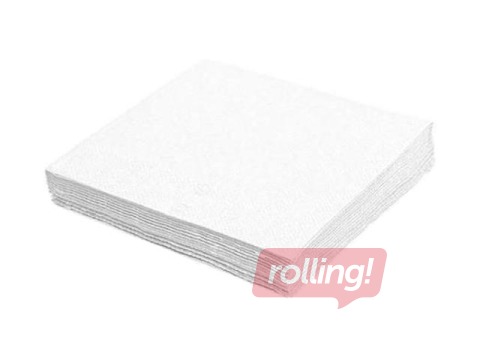 Table napkins, single-layer, white, 33x33cm