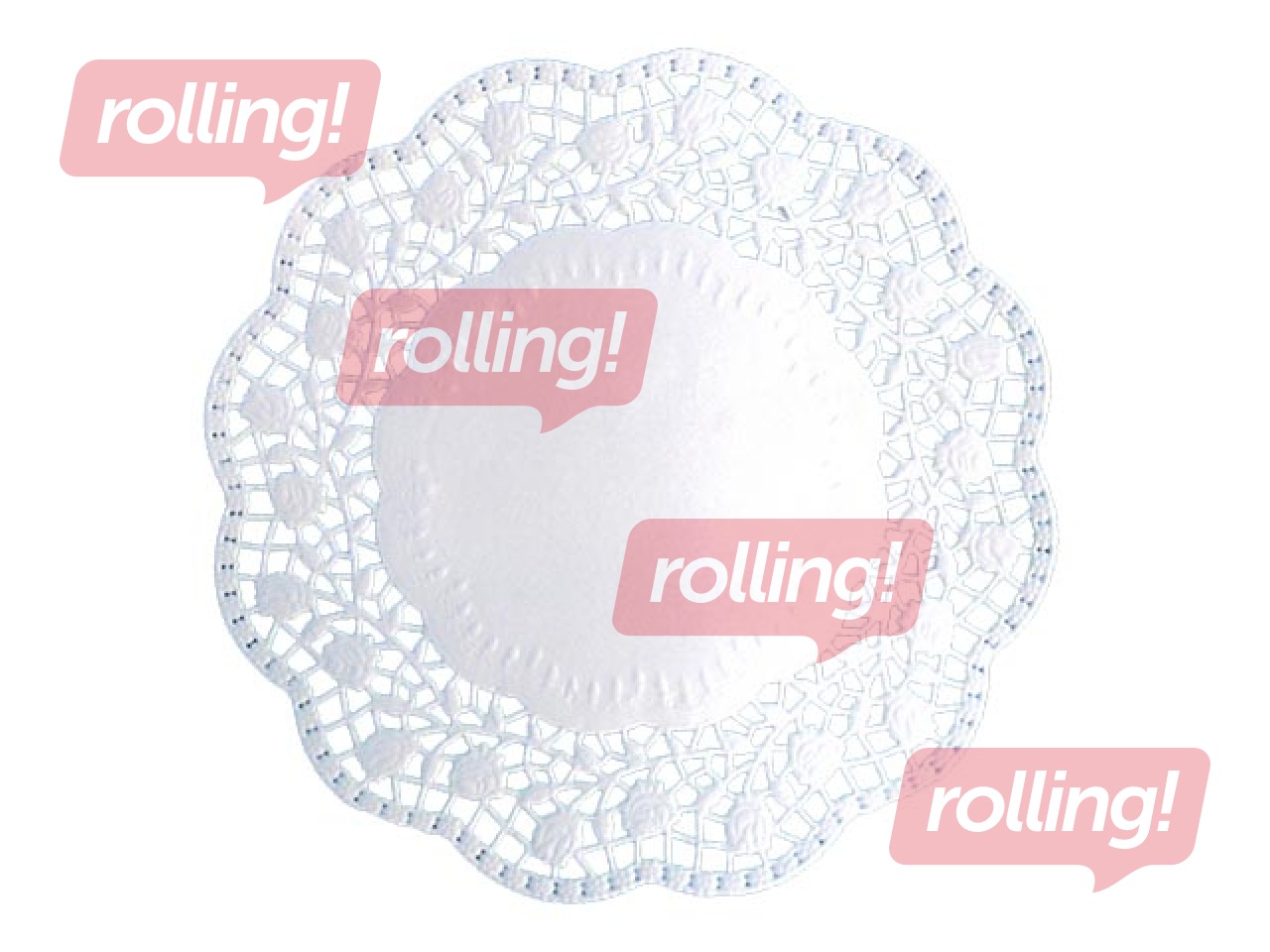 Ümmargused tassi alused salvrätikud, PapStar, 15cm, 100 tk.