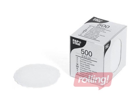 Round Coasters for Glasses, PapStar, 8.5cm, 500 pcs.