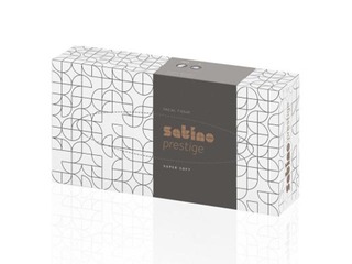 Косметические салфетки Satino Prestige, белые, 2 слоя, 100 салфеток