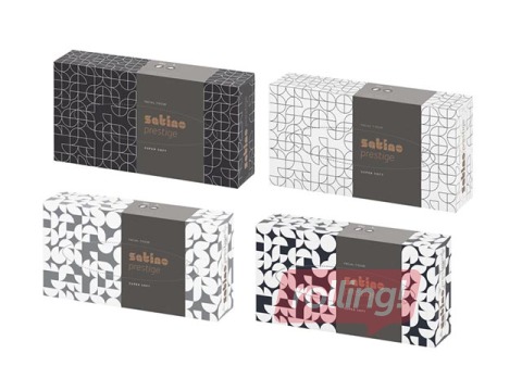 PROMO Kosmeetilised salvrätikud Satino Prestige, valged, 2 kihti, 100 salvrätikut