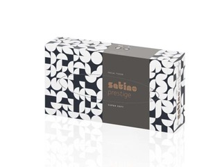 PROMO Kosmeetilised salvrätikud Satino Prestige, valged, 2 kihti, 100 salvrätikut