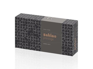 PROMO Kosmeetilised salvrätikud Satino Prestige, valged, 2 kihti, 100 salvrätikut