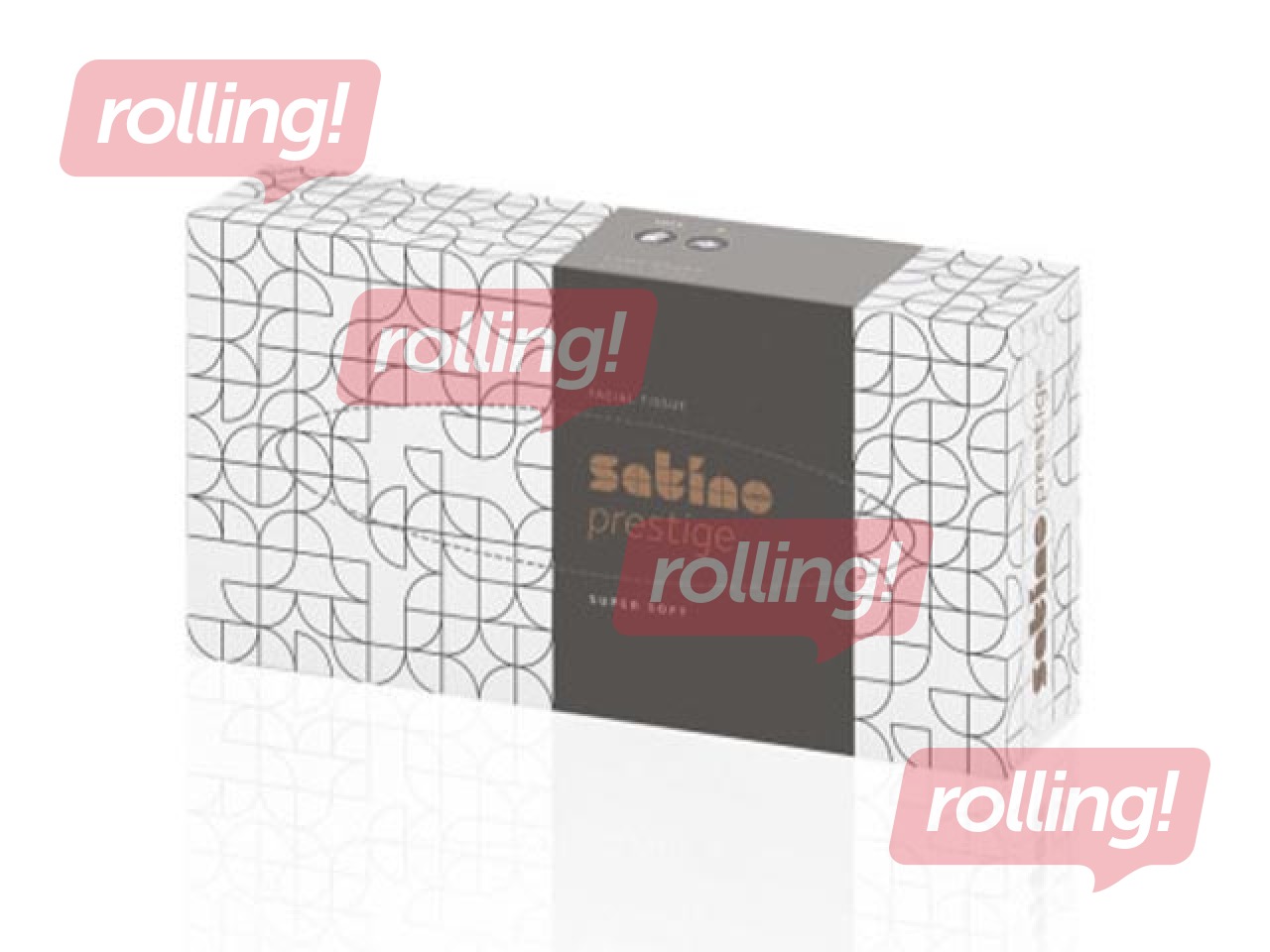 PROMO Kosmeetilised salvrätikud Satino Prestige, valged, 2 kihti, 100 salvrätikut