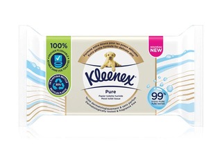 Влажная туалетная бумага Kleenex, Pure, 38 шт.
