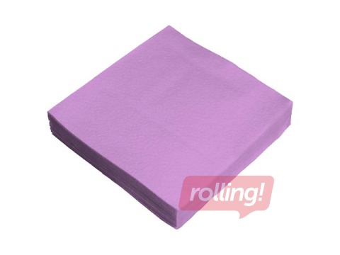 Салфетки Lenek, фиолетовые, 1 слой, 24x24см, 400 шт.