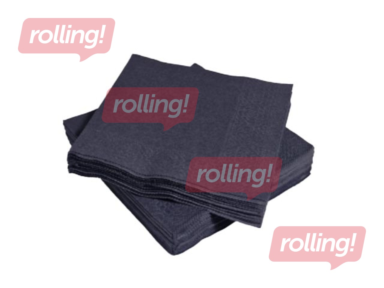 Salvrätikud Lenek, mustad, 2-kihilised, 24x24cm, 200 tk.