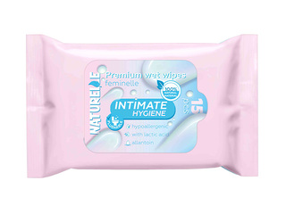 Wet wipes for intimate hygiene, Naturelle, with lactic acid, 15 pcs