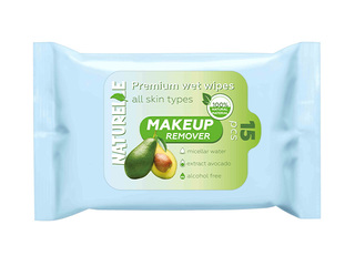 Niisked salvrätikud meigi eemaldamiseks, Naturelle, mitsellaarvee ja avokaadoekstraktiga, 15 tk✅ EN