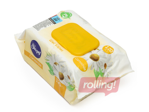 Wet wipes Sleepy, chamomile, 120 pcs