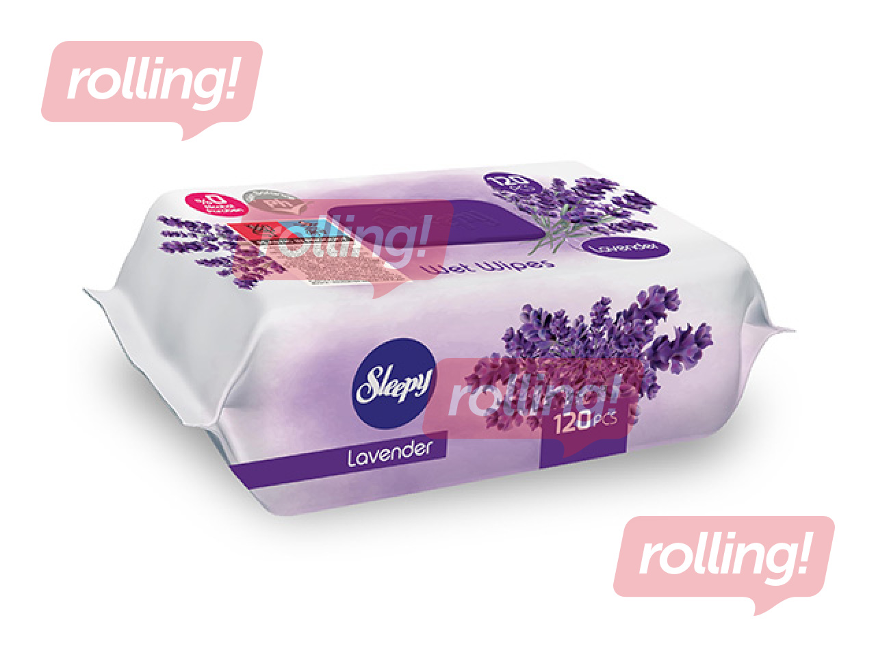 Wet Wipes Sleepy, Lavender, 120 pcs