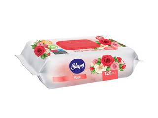 Niisked salvrätikud Sleepy, Roos, 120 tk