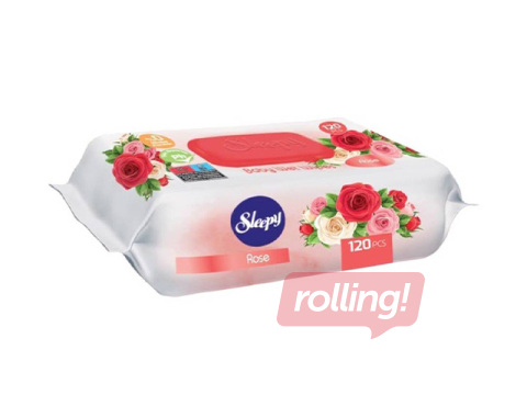 Wet wipes Sleepy, Rose, 120 pcs