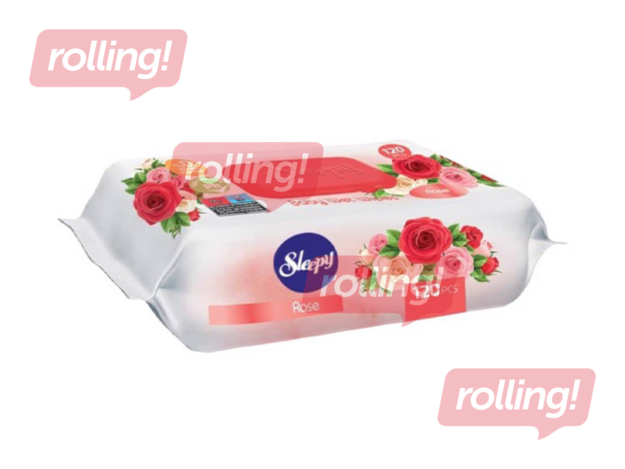 Wet wipes Sleepy, Rose, 120 pcs