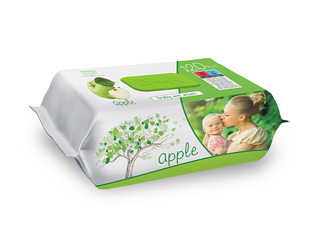 Niisked salvrätikud Sleepy, Õun, 120 tk