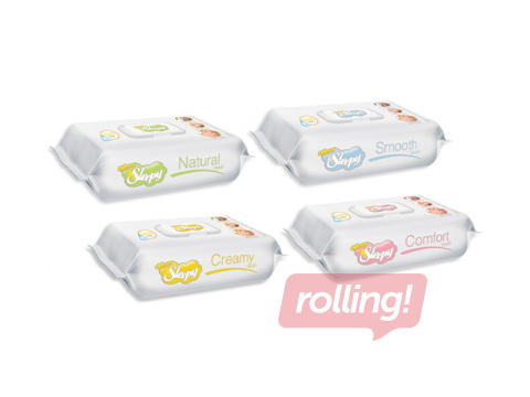 Niisked salvrätikud New Sleepy, Mix, 64 tk.