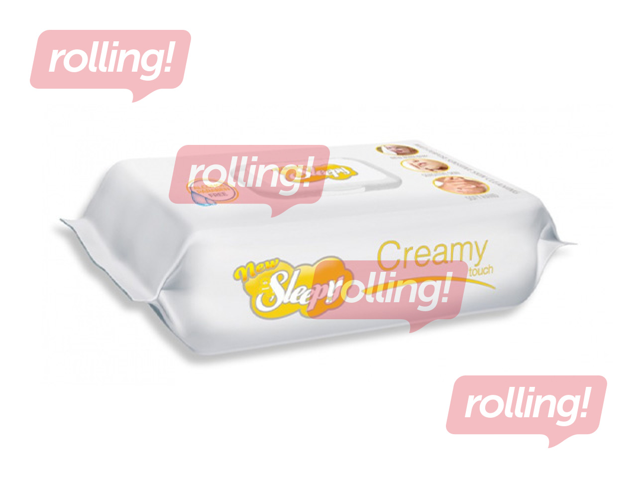 Niisked salvrätikud New Sleepy, Mix, 64 tk.