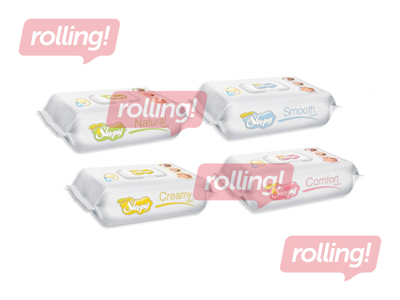 Wet wipes New Sleepy, Mix, 64 pcs.