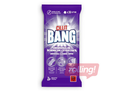 Cleaning wet wipes Cillit Bang, universal, 36 pcs