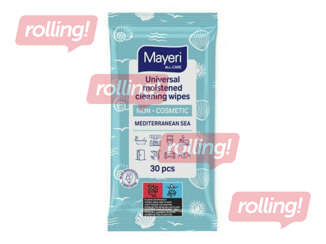 Niisked salvrätikud Mayeri, All-Care, Mediterranean Sea, universaalsed, 30tk