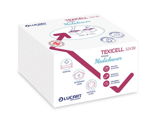 Многоразовые салфетки Lucart, Texicell, Medicleaner, белые, 32×38cm, 60шт