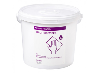 Niisked salvrätikud Chemi-Pharm, Bacticid Wipes, N600, pindadele, desinfitseerivad, 600 tk.