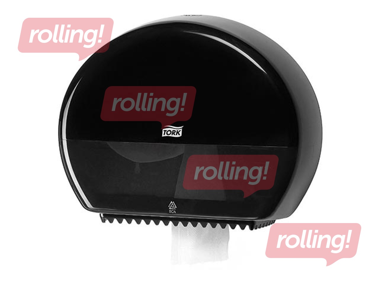 Tualettpaberi hoidja Tork T2, plastikust, must