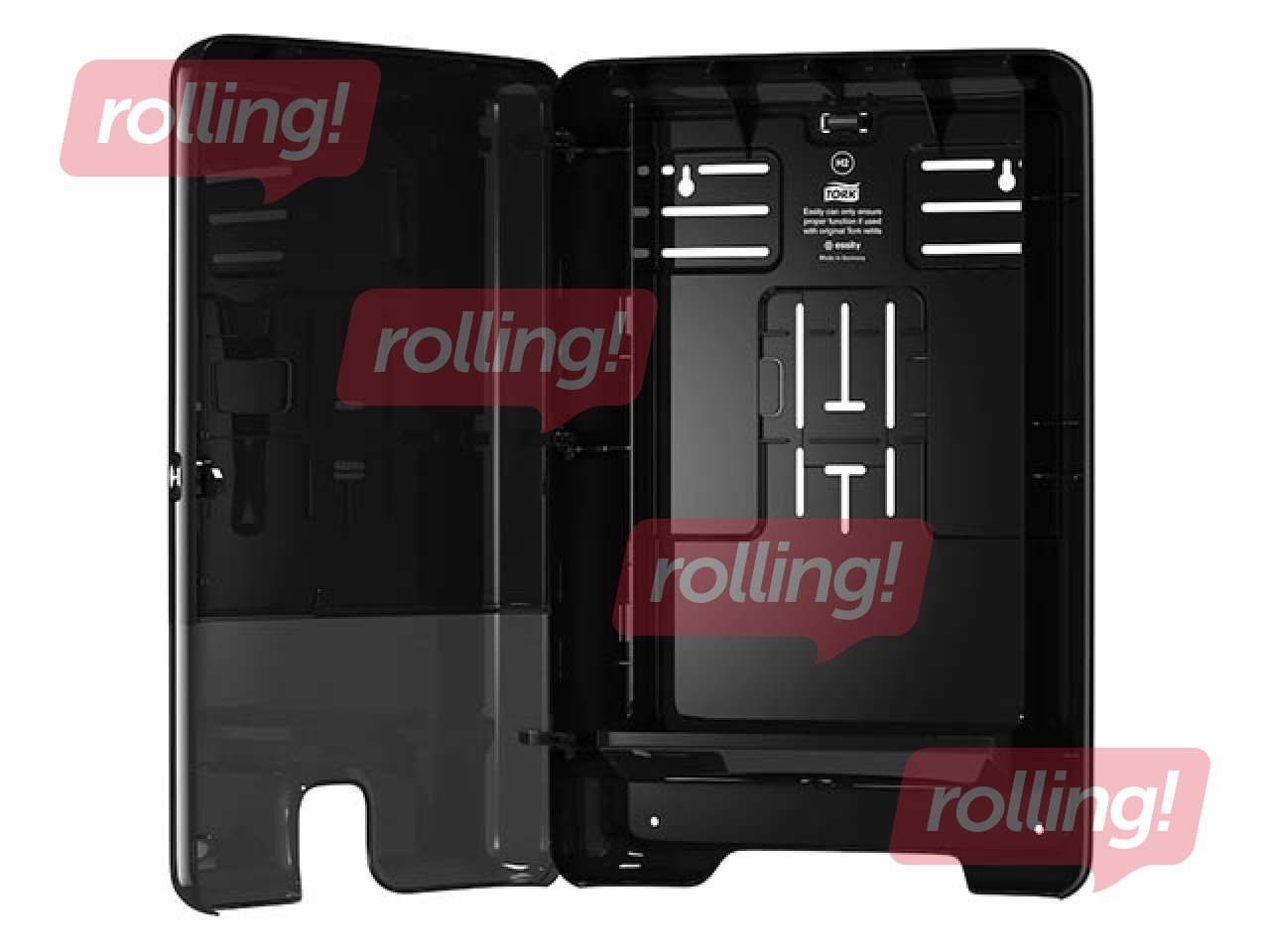 PROMO Kätepaberi hoidja Tork Multifold H2, plastikust, must