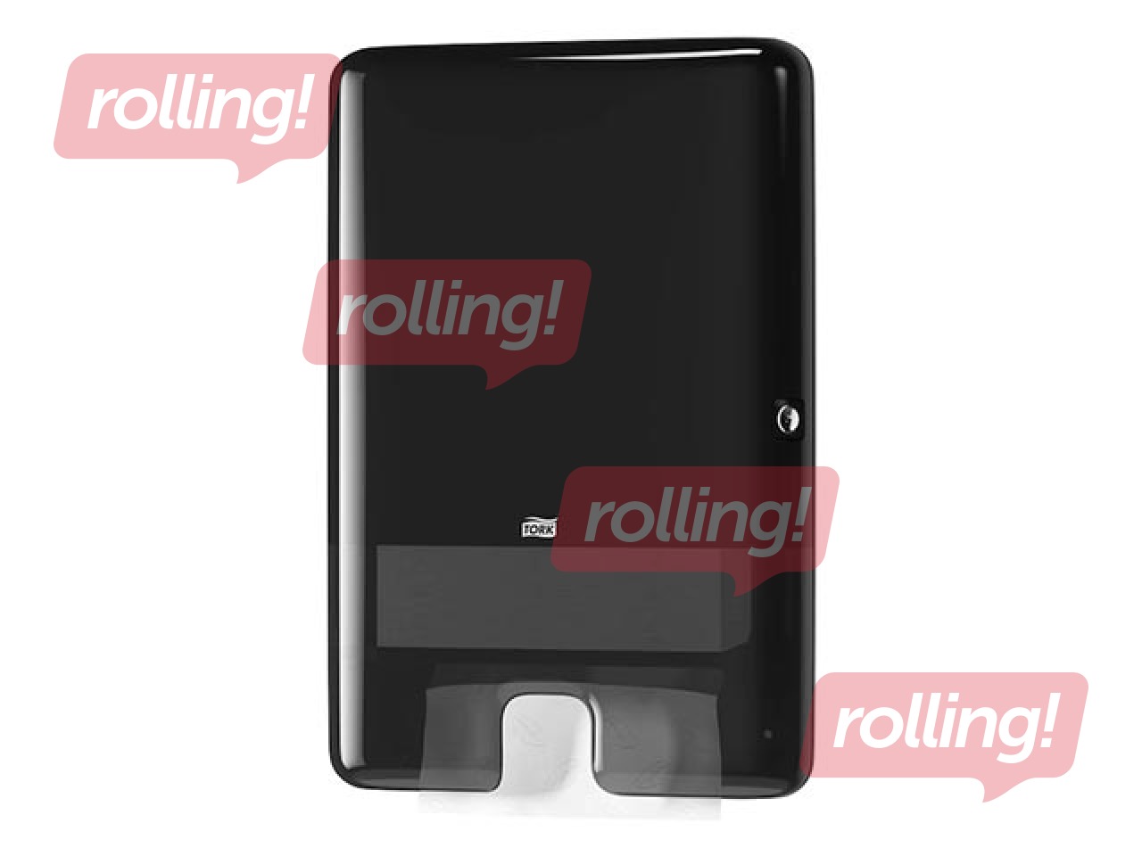 PROMO Kätepaberi hoidja Tork Multifold H2, plastikust, must