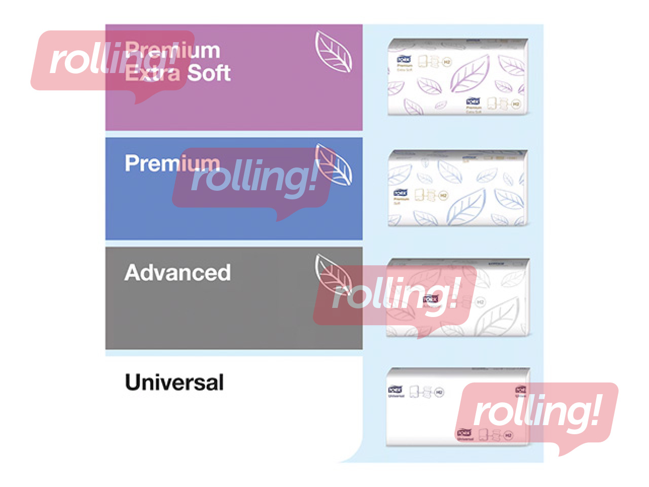 PROMO Kätepaberi hoidja Tork Multifold H2, plastikust, must