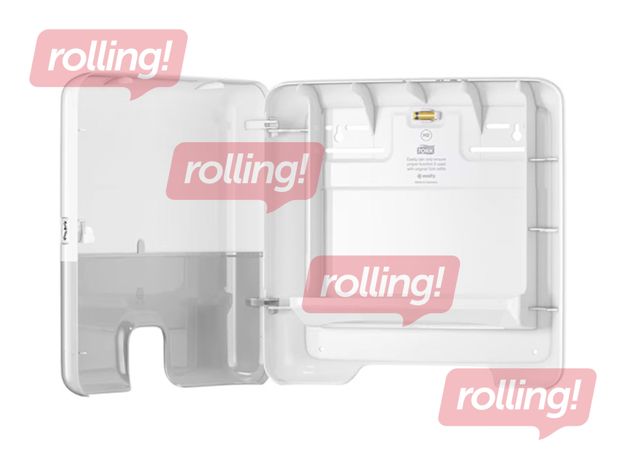 Paberrätikuhoidja Tork Multifold Mini H2, plastik, valge