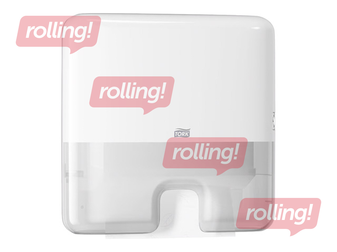 Papīra dvieļu loksnēs turētājs Tork Multifold Mini H2, plastikāta, balts