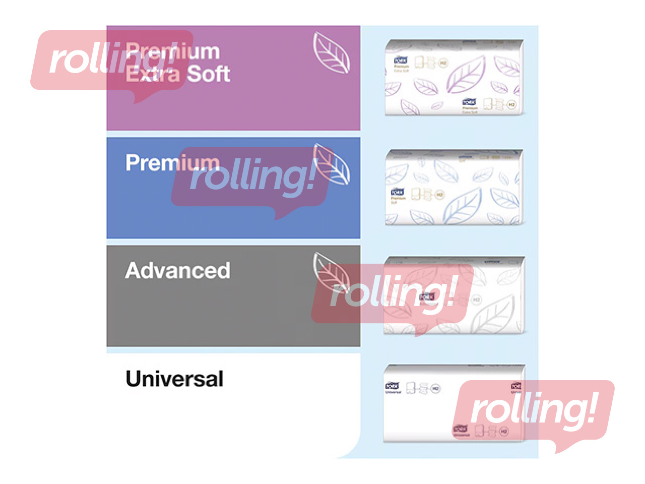 Papīra dvieļu loksnēs turētājs Tork Xpress Multifold H2, metāla/plastmasas