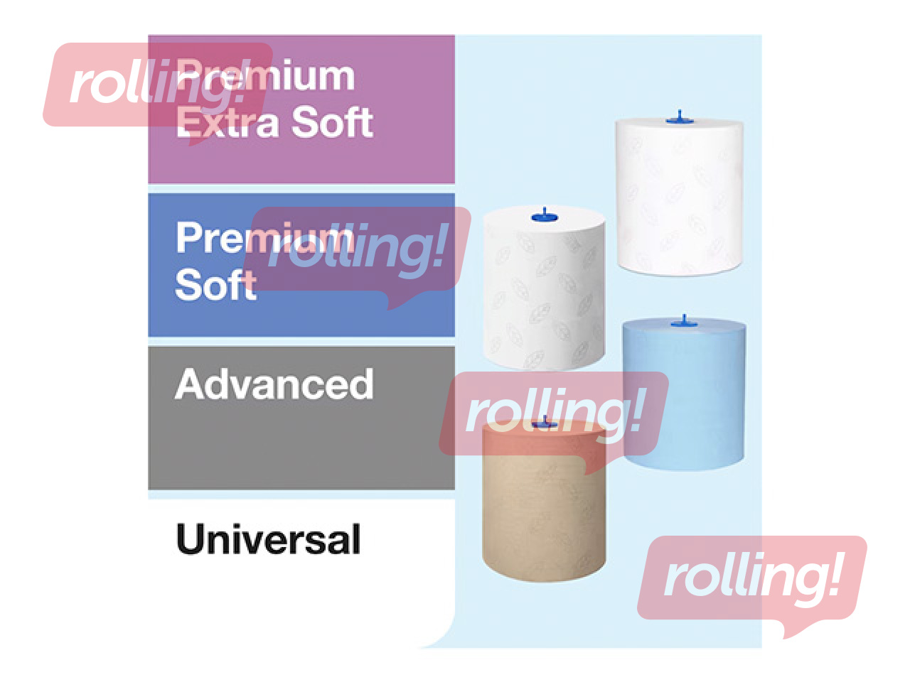 Paberrätikurulli hoidik Tork Matic H1, plastik, valge