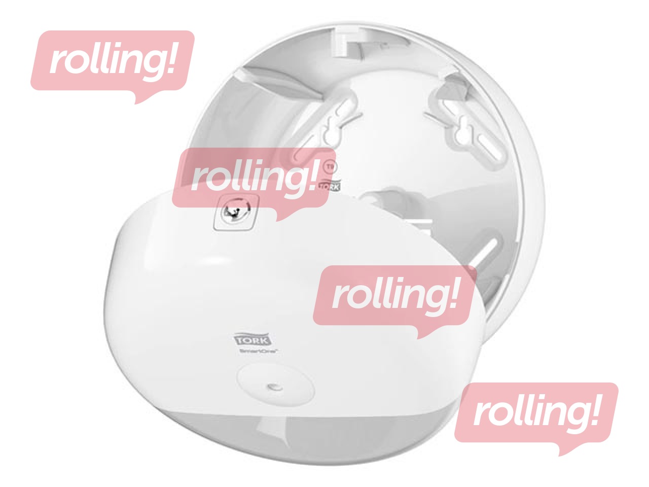 Tualetes papīra ruļļos turētājs Tork Smart One Mini, T9, plastikāta, balts