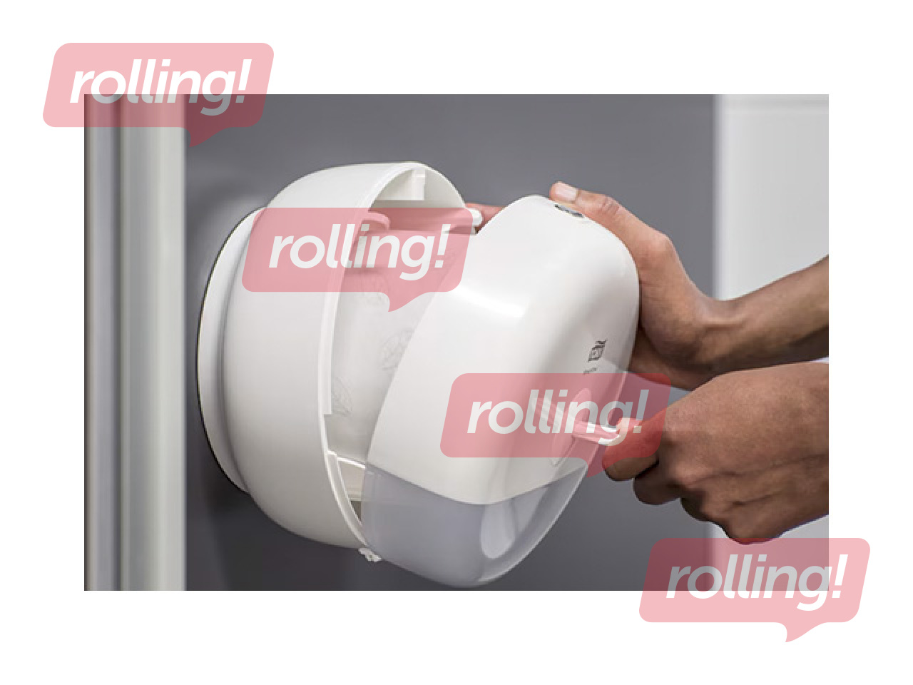 Tualettpaberi hoidik Tork SmartOne Mini T9, plastik, valge